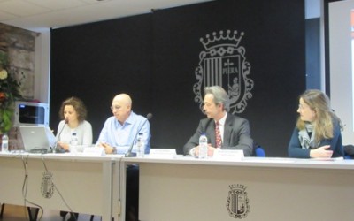 Representants d’empreses logístiques parlen del seu sector a Piera