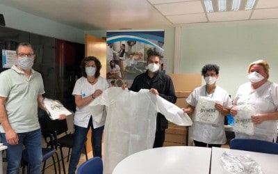 Diverses empreses de l’Anoia col·laboren en una iniciativa de la UEA per donar bates de protecció al Servei d’Atenció Primària Anoia