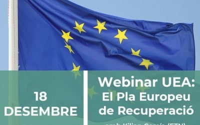 La UEA organitza un Webinar sobre els Fons Europeus de Recuperació i Resiliència
