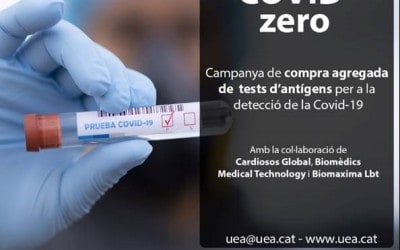 A la feina, Covid zero! Campanya de compra agregada de tests antígens per a la detecció de la Covid19