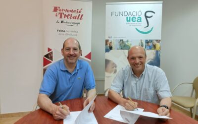La Fundació UEA i el Grup Formació i treball signen un acord de col·laboració per afavorir la formació i inserció laboral de persones en situació de risc o exclusió social