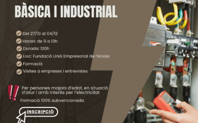 La Fundació UEA organitza un curs d’Eletricitat industrial i bàsica per persones en recerca de feina