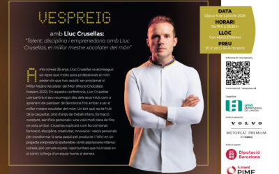 UEA Joves porta el millor mestre xocolater del món, Lluc Crusellas, en una nova edició del Vespreig dedicada al talent, la disciplina i l’emprenedoria