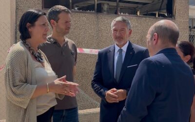 La UEA trasllada el seu suport a les empreses afectades per l’incendi i reclama agilitat per recuperar la normalitat
